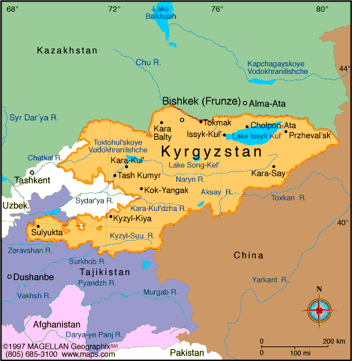 Bishkek map